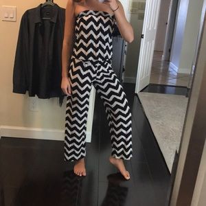 So Nikki black and white romper!!